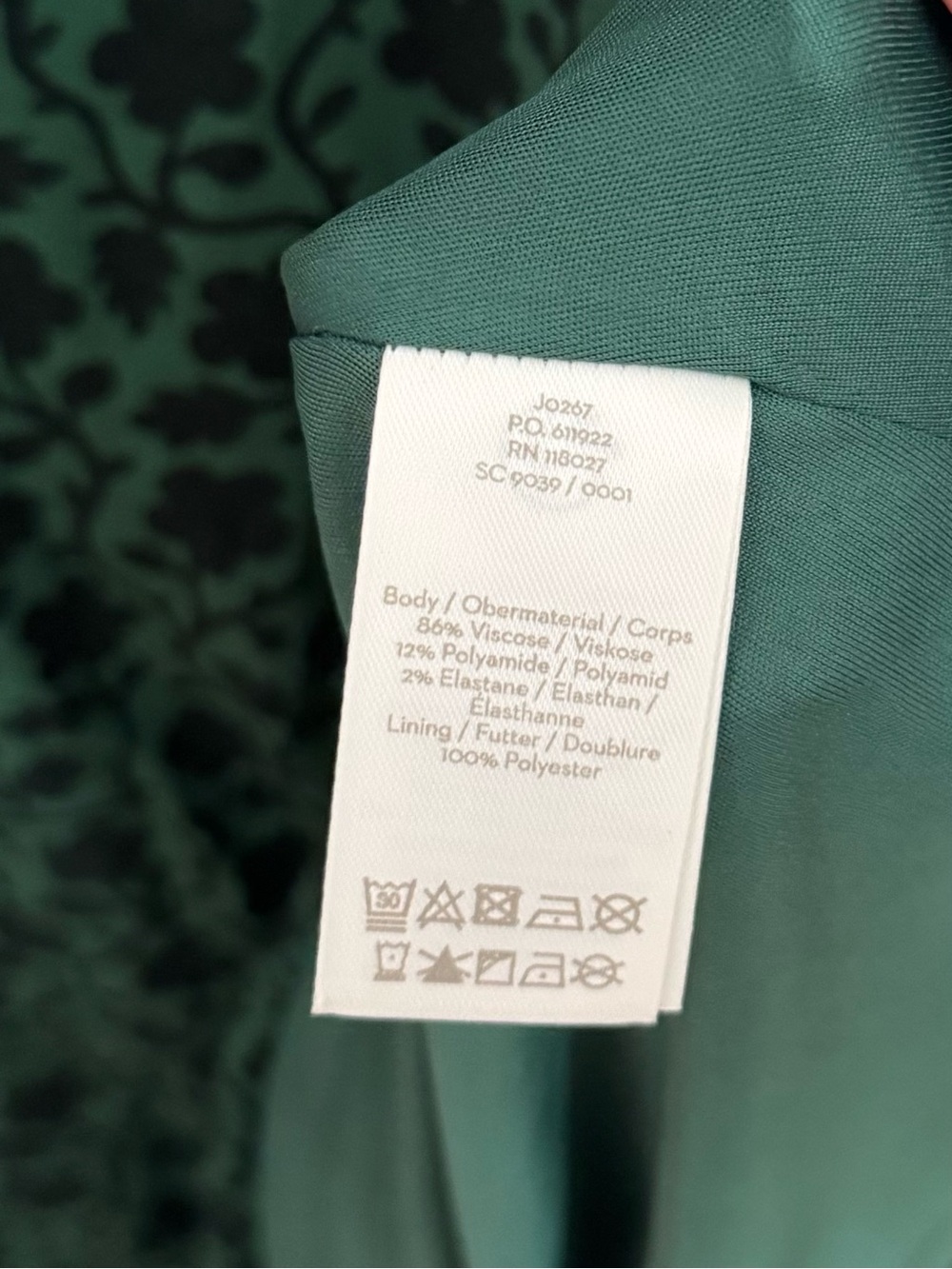 Boden Alexis Jersey Dress Enchanted Vine Green Floral Women’s 12R Fit & Flare - Picture 5 of 7